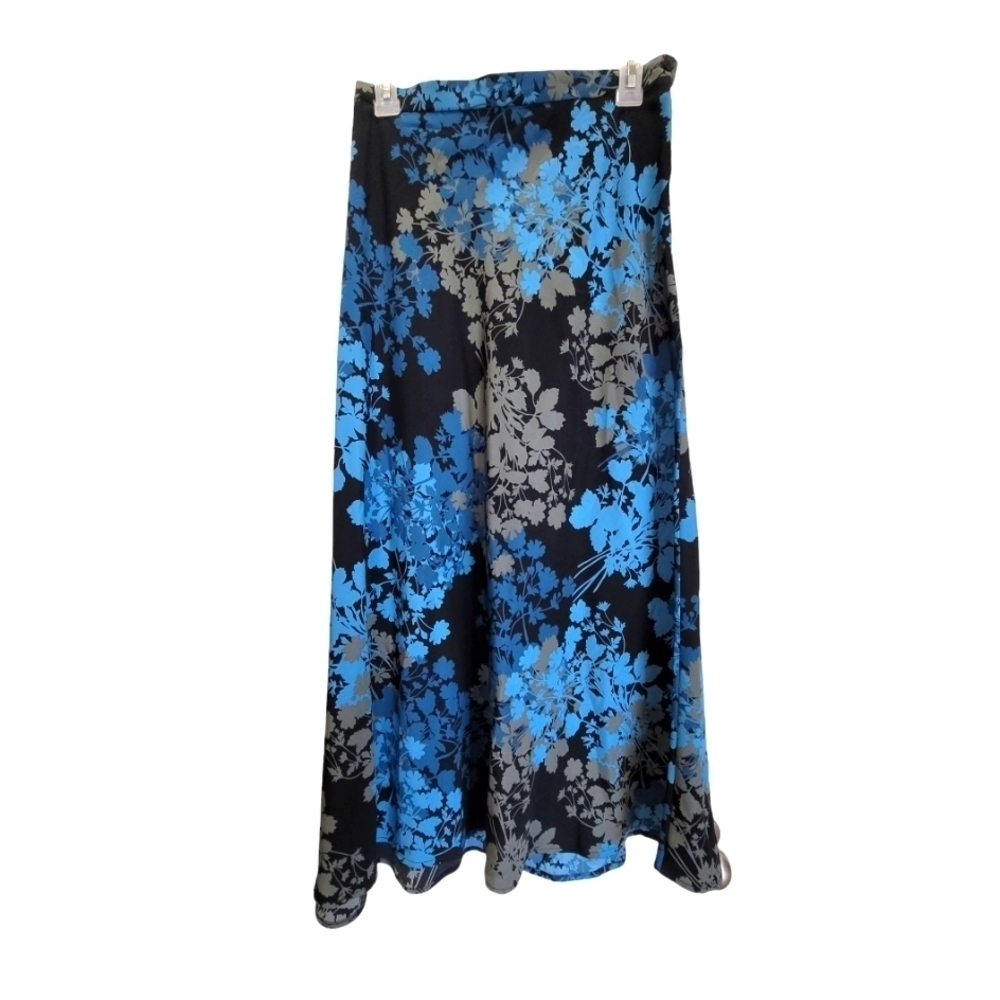 NWT DRESSBARN Sz 20 Floral Maxi Skirt with Side Zipper